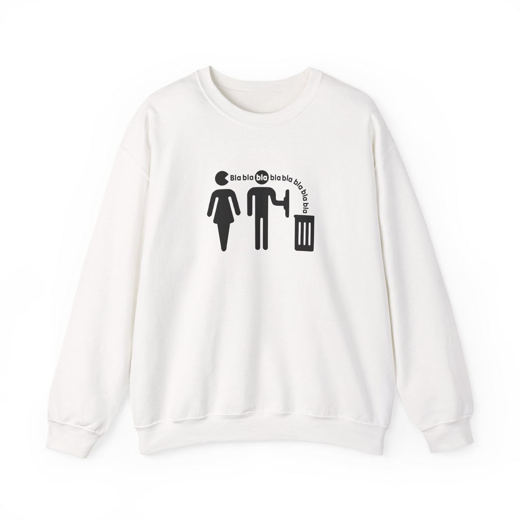 "Bla Bla" Talk Trash Sweatshirt — Funny Women's Trend U.S. Drip Culture Crewneck
