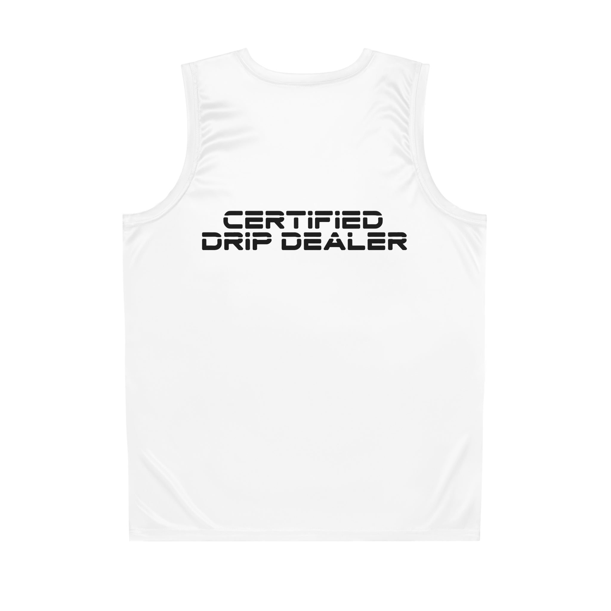 Certified Drip Dealer Basketball Jersey - Sporty Style for Hoopers, Gift for Players and Fans, Basketball Apparel