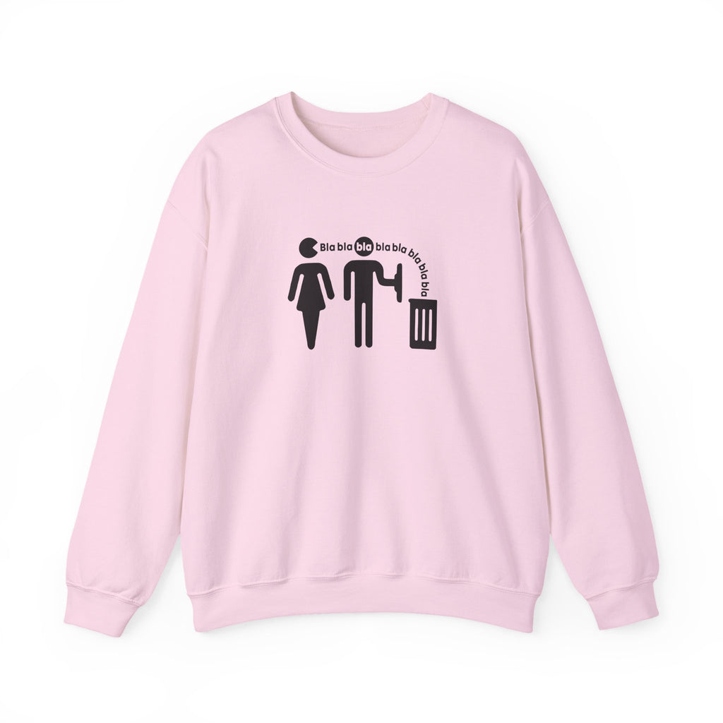 "Bla Bla" Talk Trash Sweatshirt — Funny Women's Trend U.S. Drip Culture Crewneck