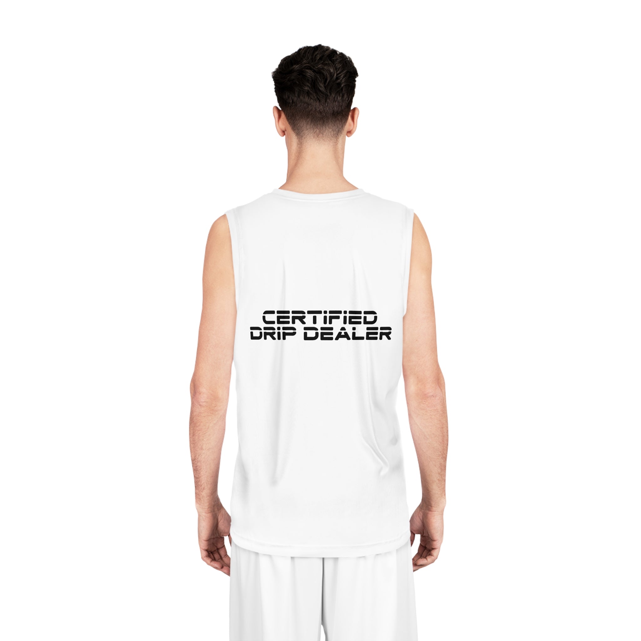 Certified Drip Dealer Basketball Jersey - Sporty Style for Hoopers, Gift for Players and Fans, Basketball Apparel
